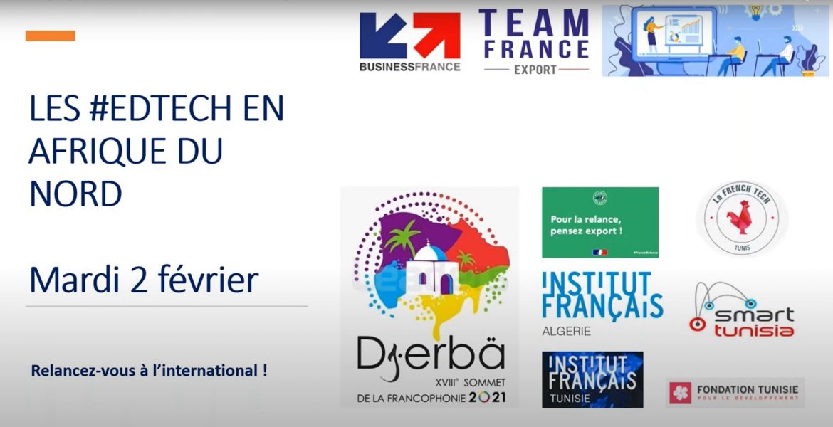 Webinar géographique : le secteur des Edtech en Afrique du Nord